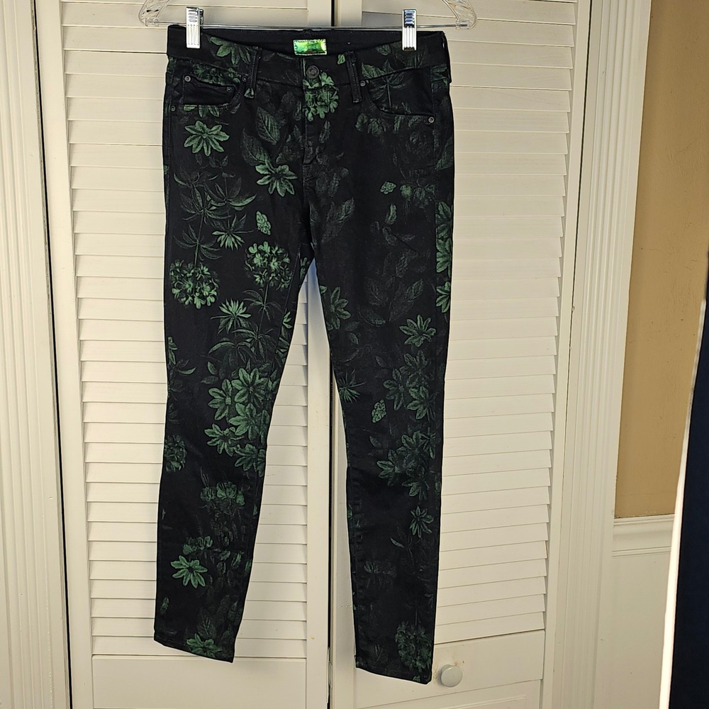 Mother Womens Moon On The Water The Looker Crop Pants Jeans 26